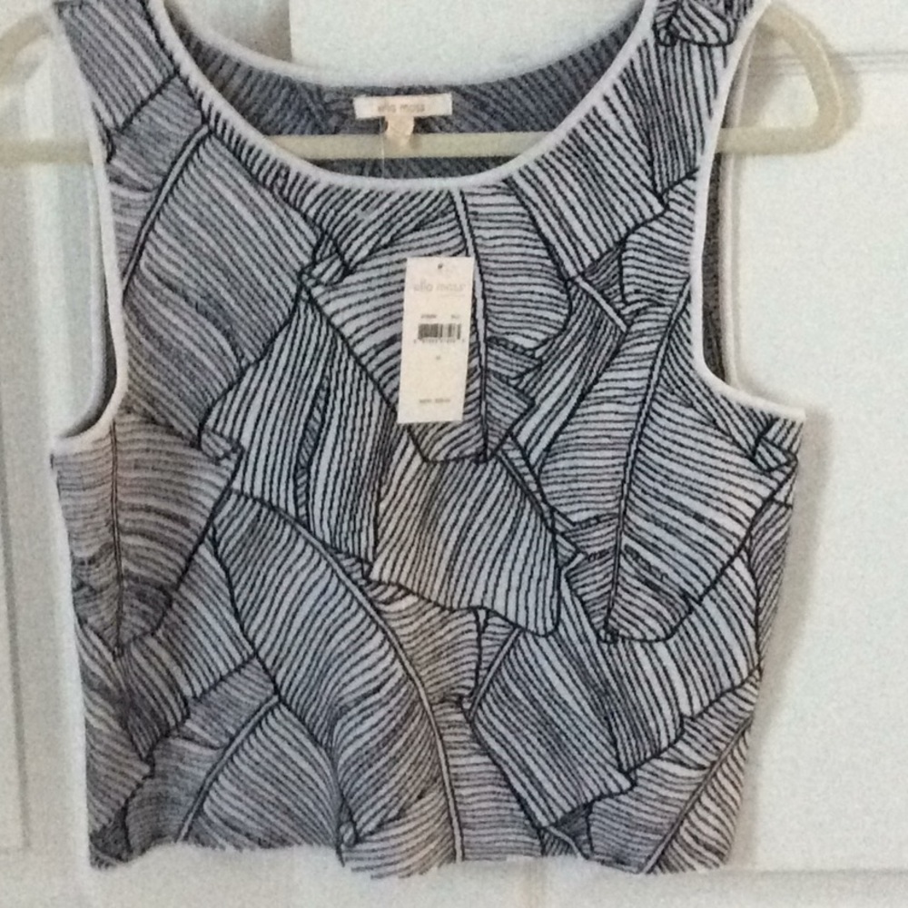 Ella Moss Navy/ white crop top. New with tag